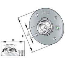 INA - Paliers auto-aligneurs RME50-XL-N - Ø intérieur 50mm - Transmission mécanique