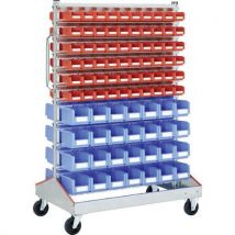 Rack Mobile Double Face Fournit Avec Bacs À Bec Sk
