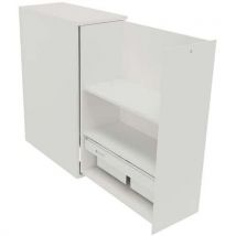 Caisson Ouverture Droite 3 Tab. H115xl40xp45 Cm Blanc