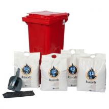 Kit d'urgence mobile Ikasorb - Absorption universelle 42L - Prêt à l'emploi