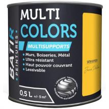Peinture Multicolor Satinée Soyeux 0.5 L Jaune Pollen