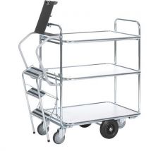 Chariot À Échelle - 3 Plateaux 850x620mm - Capacité 300 Kg