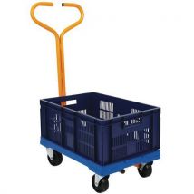 Plateau 250kg Avec Timon Et Bac Alimentaire Manutan Expert