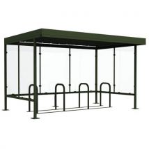 Abri Vélo/moto Beaulieu Vitré 3 Côtés 38x250 Anth+1 Support