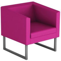 Fauteuil Punto Pied Métal Enduit Pvc M1 Bégonia