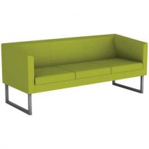 Canapé 3 Pl.punto Pied Métal Tissu 100% Polyest. M1 Pistache