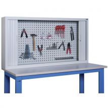 Armoire Fond D'établi 150 X 80 X 25 Cm Gris Ral 7035