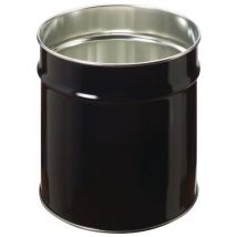 Corbeilles À Papier Métal 12 L Décor Noir