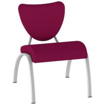 Chauffeuse Ainhoa 1 Pl. Pièt.gris Ass/dos Tissu 378 Magenta