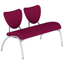 Chauffeuse Ainhoa 2 Pl. Pièt.gris Ass/dos Tissu 378 Magenta