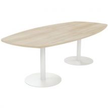 Tab. Conf. Elga Pied Platine 240x113 Plt Strat Acacia/blanc