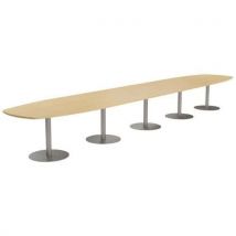 Tab. Conf. Elga Pied Platine 600x113 Cm Plt Méla Hêtre/alu
