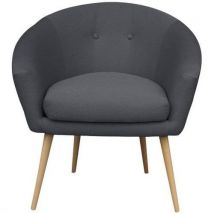 Fauteuil Armand 4 Pieds Coloris Anthracite