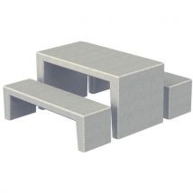 Table Bancs Story - Gris Sablé