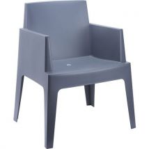 Fauteuil Box Gris Anthracite