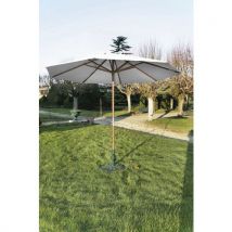 Parasol Bois Rond 3 M - Écru