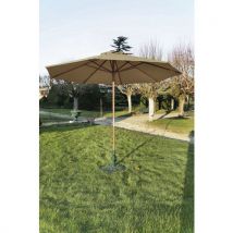 Parasol Bois Rond 3 M - Taupe
