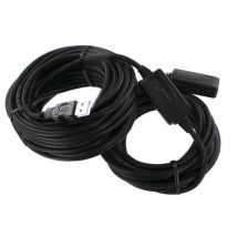 Cordon Amplifié Auto Alimenté Usb 10 M