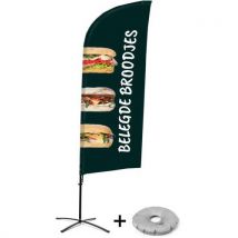 Beach Flag Avec Pied En Croix Sandwichs - Néerlandais