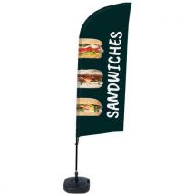 Beach Flag Base Remplissable Sandwichs - Anglais