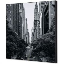 Cadre Décoratif En Tissu New York - 40x40cm