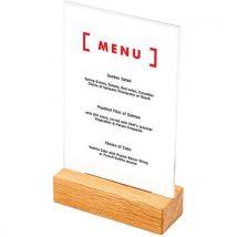 Porte-menu T En Bois - A6
