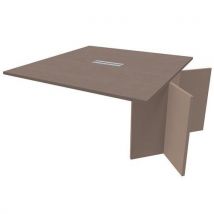 Extension Réunion 140x140 Chêne Gris Avec Top Access