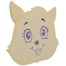 Panneau Acousti-kids Mural Modèle Chat Panneau Érable