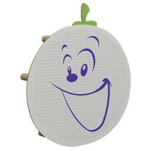 Bessiere - Claustra Acoustique Mural Kids Fruit Orange - 80x80 cm - Blanc Polaire - Réduit le bruit