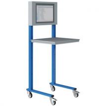 Supp. Informatique Pc H. Regl. Roul. L700 H1760 5015 Bleu