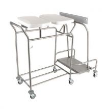 Chariot Modèle 2 Sacs Avec Couvercle Et Collecteur Hygicar Iii Plus