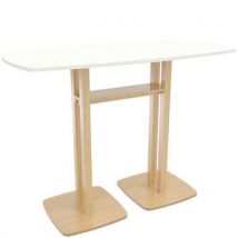 Table Réunion Haute Woody 4 Personnes Plateau Hêtre