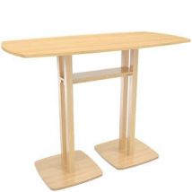 Table Réunion Haute Woody 6 Personnes Plateau Hêtre