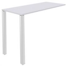 Table Lounge 2 Pieds L120 X P60 X H105 Blanc / Blanc