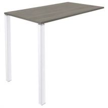 Table Lounge 2 Pieds L140 X P80 X H105 Chêne Gris / Blanc