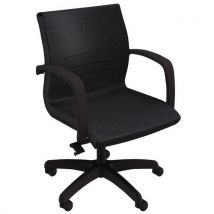 Fauteuil Dama Dos Bas Basculant Décentré Simili Cuir M1 Noir