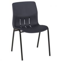 Chaises Réunion Rio Pièt.rond Noir 9778 Anthracite