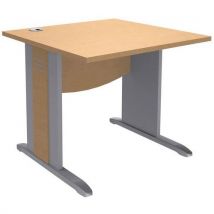 Bureau Classique Pieds L 80x80 Hêtre/alu