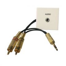 Plastron Audio Jack 35 Stéréo - Jack Et Rca 10m