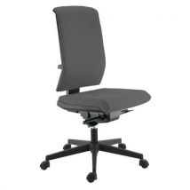 Chaise Tela Tissu Gris Haut Dossier Synchro Plus