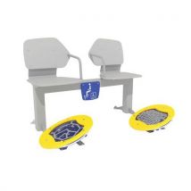 Banc Avec Double Plateau Psychomoteur - Scellement Direct