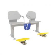 Banc Avec Double Planche De Freeman - Fixation Platines