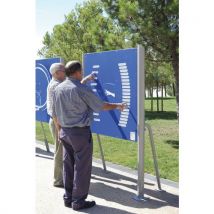 Panneau Petit Escalier Pour Épaule Et Doigts Pmr Fixation Platines