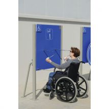 Panneau Avec Double Hélice Adapté Pour Handicapés Scellement Direct