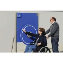 Panneau Avec Roue D Épaule Adapté Pour Handicapés Fixation Platines