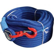 Godet - Corde à poulie polypropylène texturé 20mm 40m Bleu - Résistance 400kg - Accessoire de levage résistant