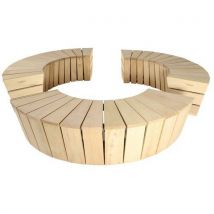 Banquettes Cintrées Hélios + 6 Joues - Robinier