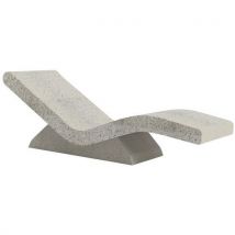 Chaise Longue Révolution Béton - Blanc Sablé