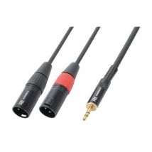 Power Dynamics - Câble XLR Mâle vers Jack 3.5 Stéréo 1.5m - Audiovisuel de Qualité