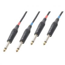 Power Dynamics - Cordon Jack 6,35 Mono 5m - 2x Mâle - Câble Audio Professionnel